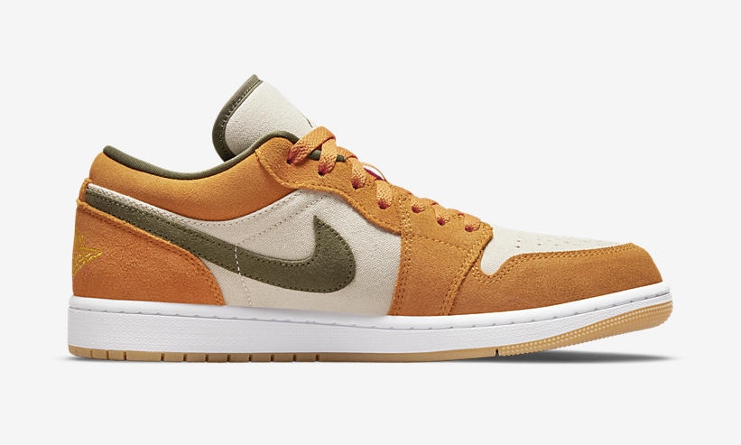 【国内 2/25 発売】ナイキ エア ジョーダン 1 ロー “オレンジ/オリーブ” (NIKE AIR JORDAN 1 LOW “Orange/Olive”) [DH6931-102]