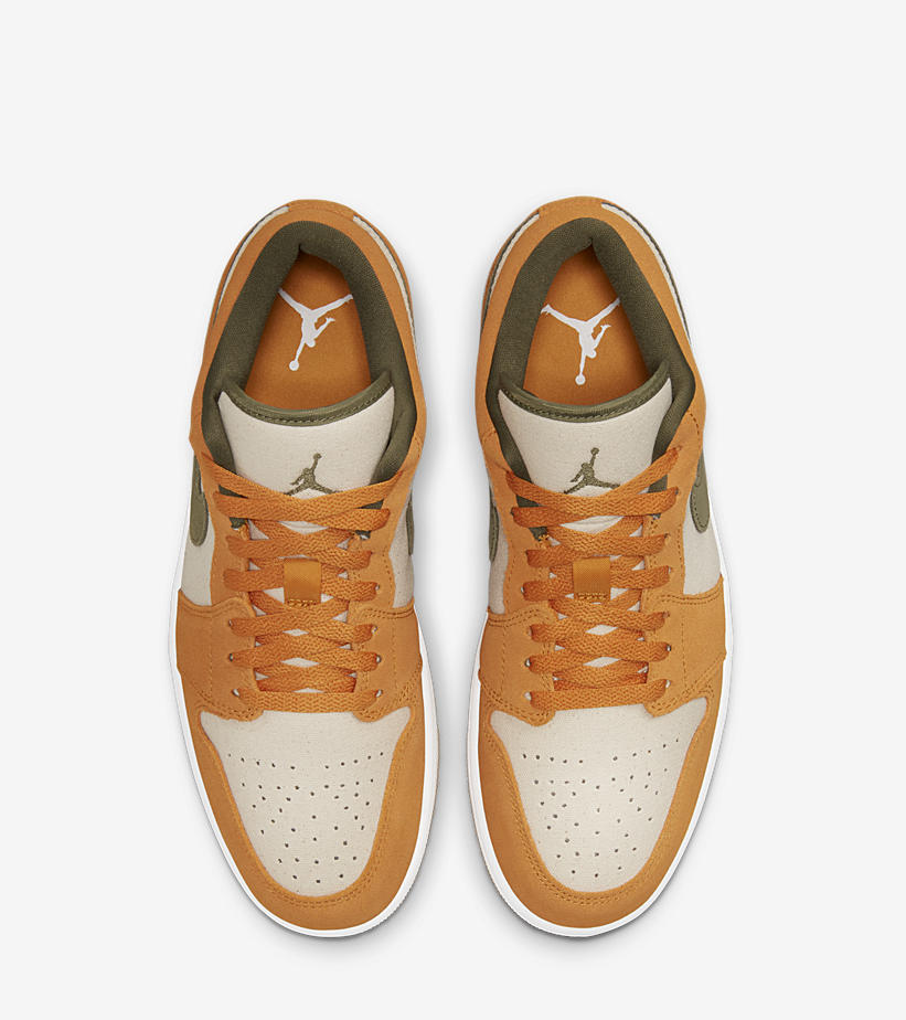 【国内 2/25 発売】ナイキ エア ジョーダン 1 ロー “オレンジ/オリーブ” (NIKE AIR JORDAN 1 LOW “Orange/Olive”) [DH6931-102]