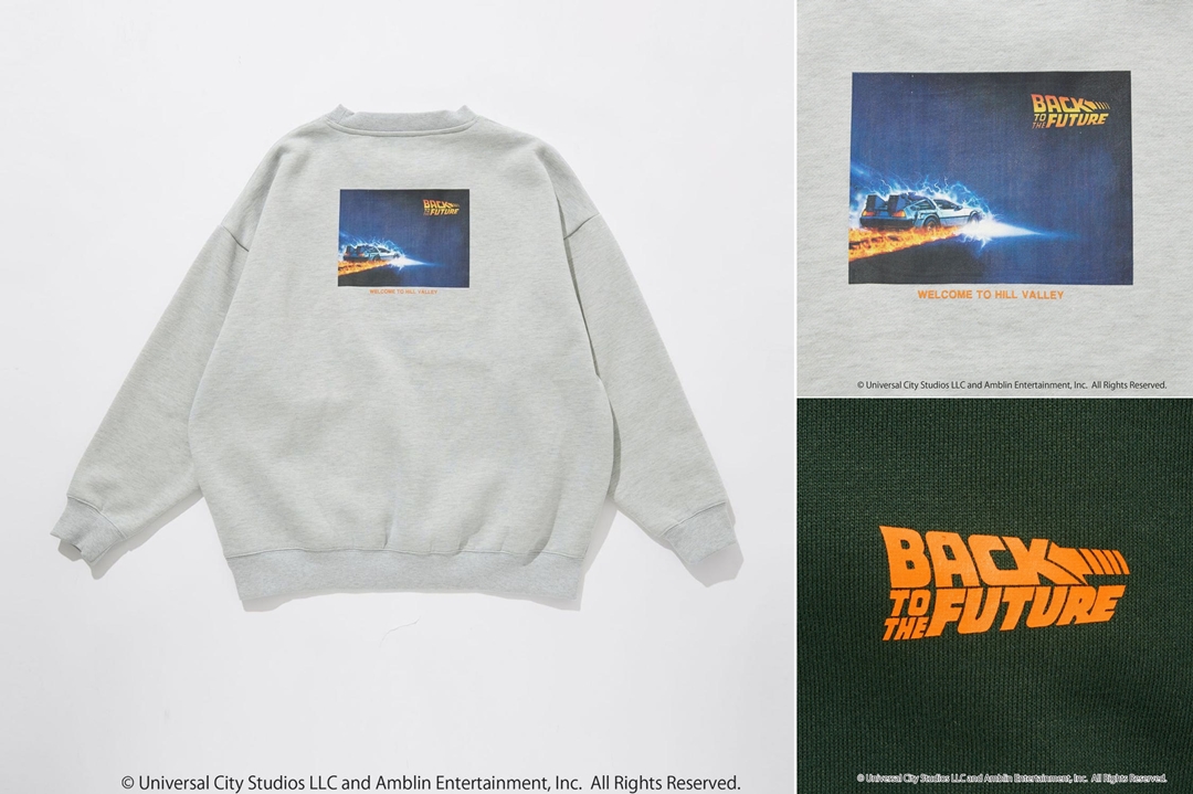 web限定！green label relaxing GLR/ -or バック・トゥ・ザ・フューチャー プリント スウェット (グリーンレーベル リラクシング BACK TO THE FUTURE)