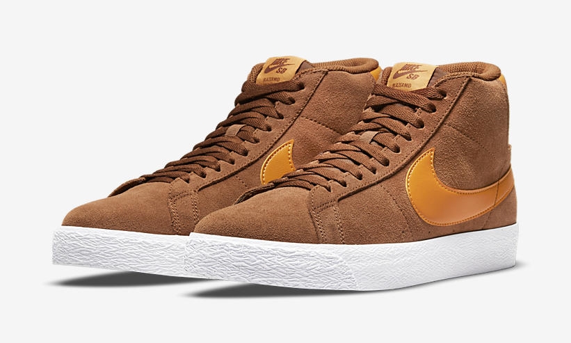 2021年 発売予定！ナイキ SB ズーム ブレーザー ミッド “ブラウン/オレンジ” (NIKE SB ZOOM BLAZER MID “Brown/Orange”) [864349-203]