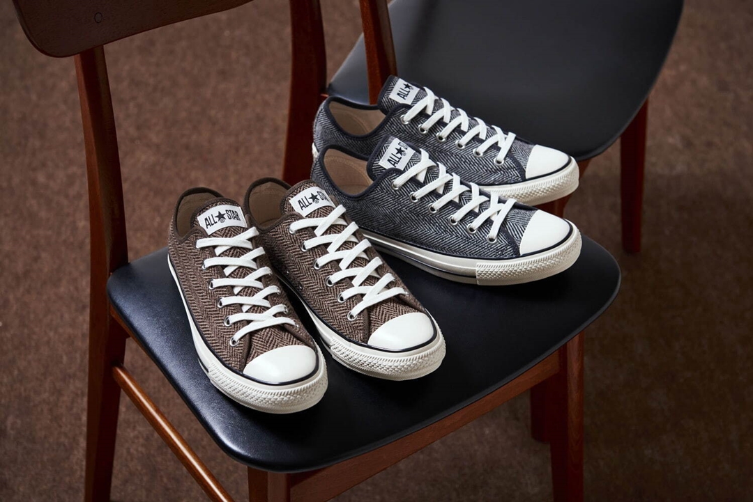 11/16 発売！トラッドスタイルを代表するヘリンボーンのツイード素材を採用した CONVERSE ALL STAR US TWEED OX (コンバース オールスター US ツイード OX)