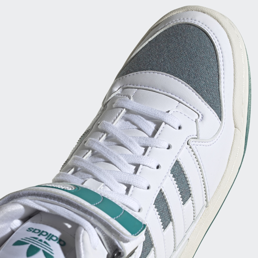 adidas Originals FORUM MID “White/Eqt Green” (アディダス オリジナルス フォーラム ミッド “ホワイト/エキップメントグリーン”) [GZ6336]