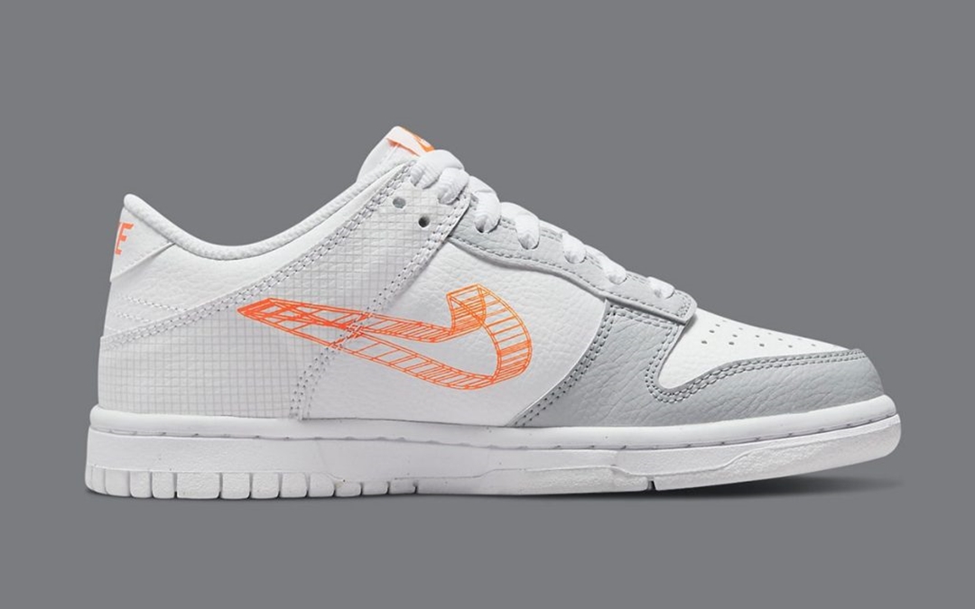 2021年 発売予定！ナイキ ダンク ロー “3D スウッシュ/ホワイト/グレー” (NIKE DUNK LOW “3D Swoosh/White/Grey”) [DR0171-100]