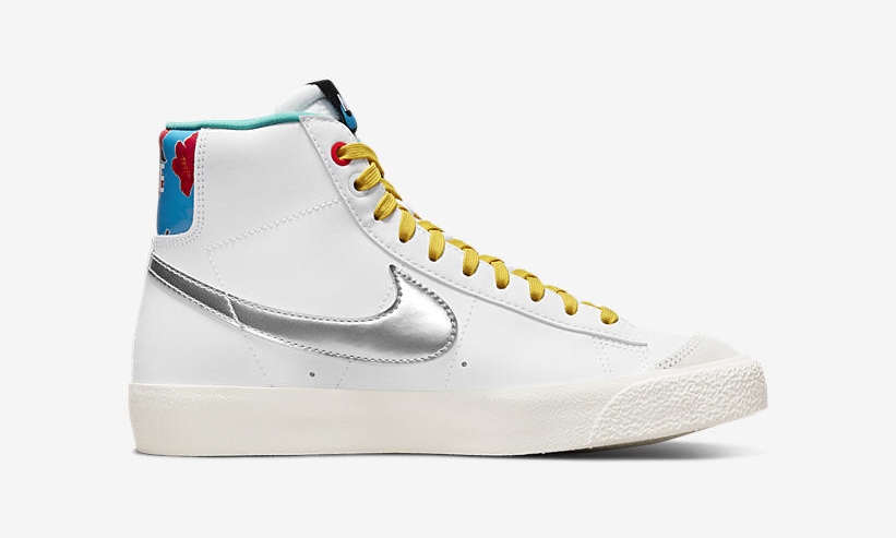 2021年 発売予定！ナイキ GS ブレーザー ミッド “フローラル/ホワイト/イエロー” (NIKE GS BLAZER MID “Floral/White/Yellow”) [DQ7773-100]