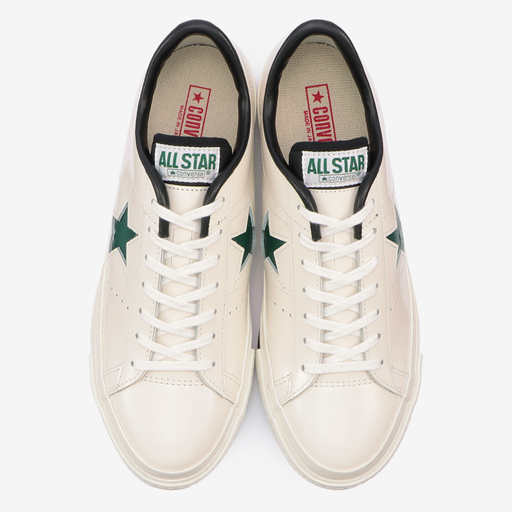 11/12 発売！国産ワンスターのカラーアレンジモデル CONVERSE ONE STAR J “White/Green [35200320]” (コンバース ワンスター J “ホワイト/グリーン”)