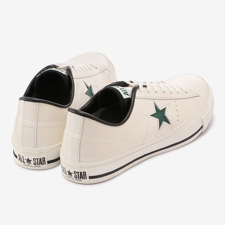 11/12 発売！国産ワンスターのカラーアレンジモデル CONVERSE ONE STAR J “White/Green [35200320]” (コンバース ワンスター J “ホワイト/グリーン”)