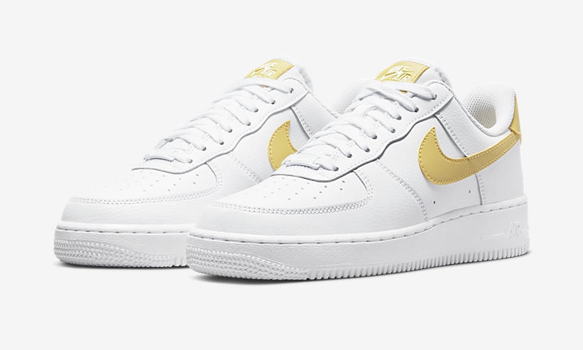 11月 発売予定！ナイキ ウィメンズ エア フォース 1 ロー “ホワイト/サターンゴールド” (NIKE WMNS AIR FORCE 1 LOW “White/Saturn Gold”) [315115-170]