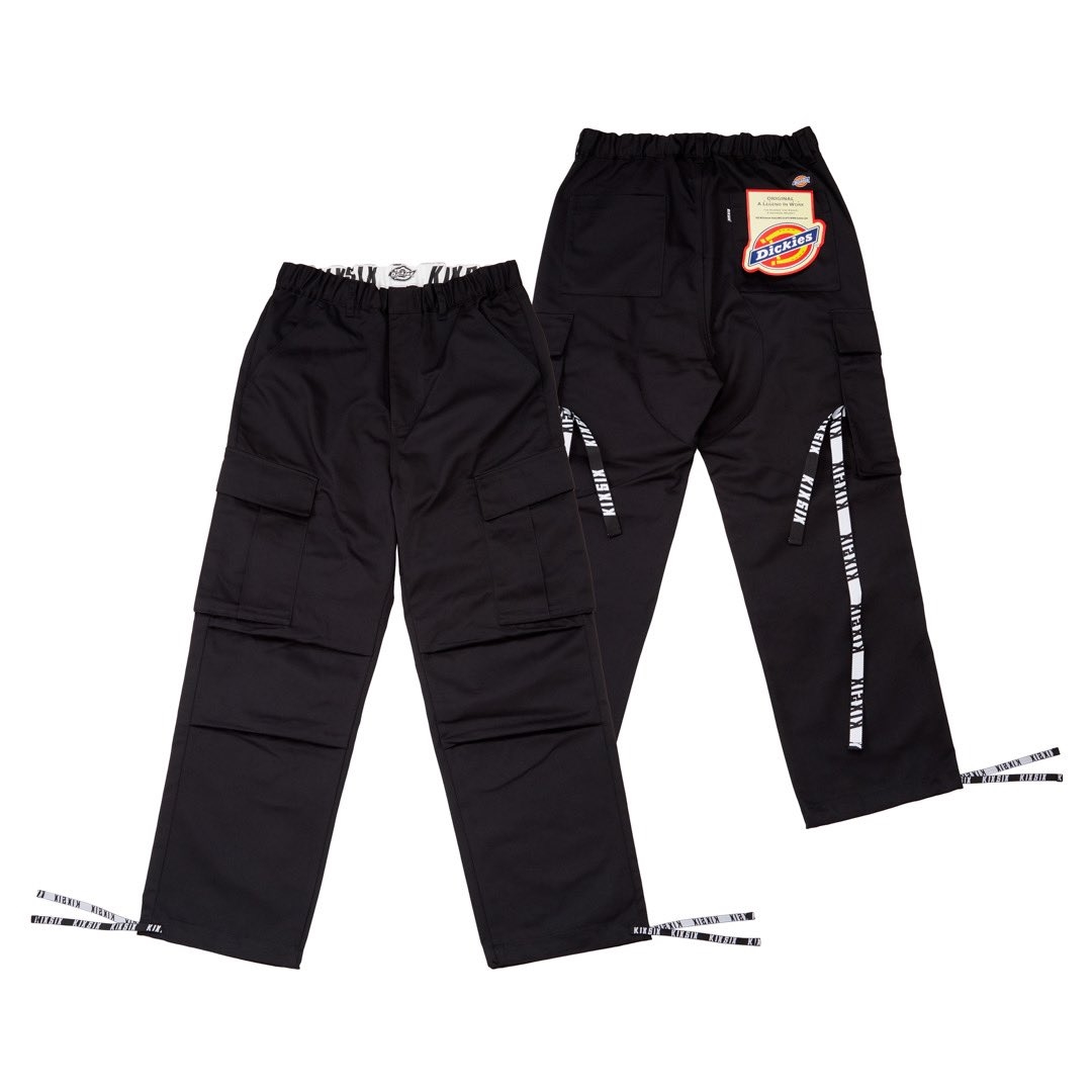 【11/16 発売】KIXSIX × Dickies LOGO REPEAT TAPED CARGO PANTSが、10/13 10:00～抽選販売 (キックスシックス ディッキーズ)