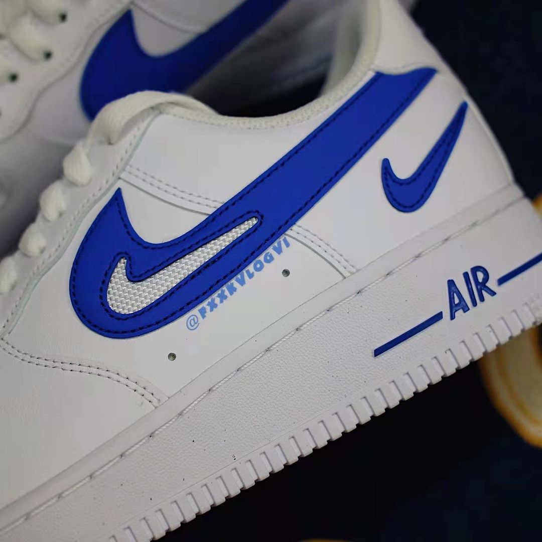 【リーク】ナイキ エア フォース 1 07 ロー FM “ホワイト/ゲームロイヤル” (NIKE AIR FORCE 1 07 FM “White/Game Royal”) [DR0143-100]