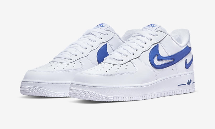 【リーク】ナイキ エア フォース 1 07 ロー FM “ホワイト/ゲームロイヤル” (NIKE AIR FORCE 1 07 FM “White/Game Royal”) [DR0143-100]