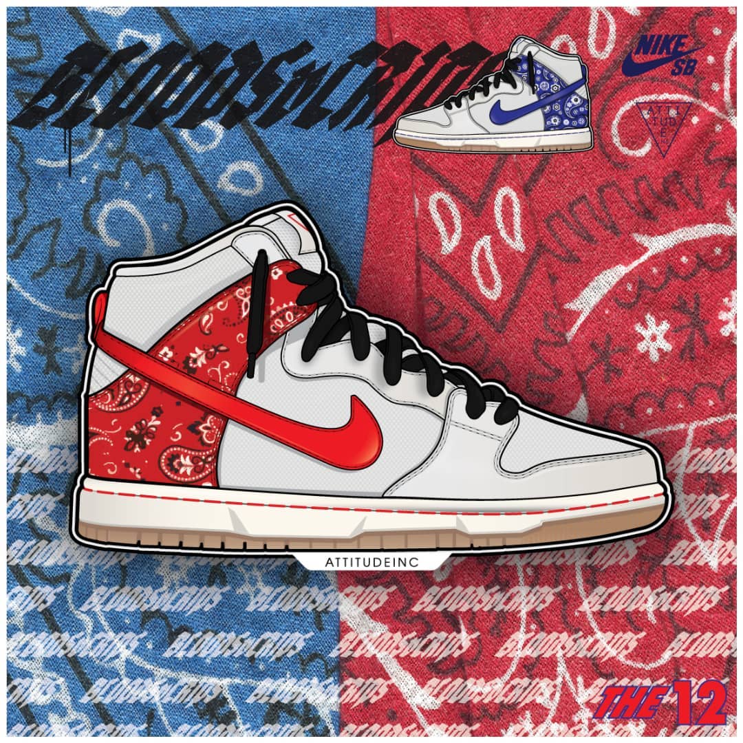 【リーク】Attitude × NIKE SB DUNK HIGH “The 12” (アティチュード ナイキ SB ダンク ハイ “ザ・トゥウェルブ”)