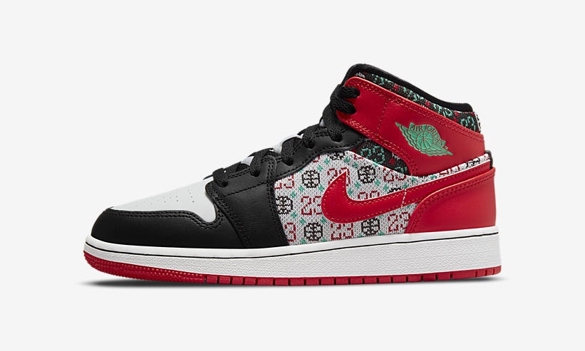 【国内 12/1 発売】ナイキ GS エア ジョーダン 1 ミッド “クリスマスセーター” (NIKE GS AIR JORDAN 1 MID “Christmas Sweater”) [DM1208-150]