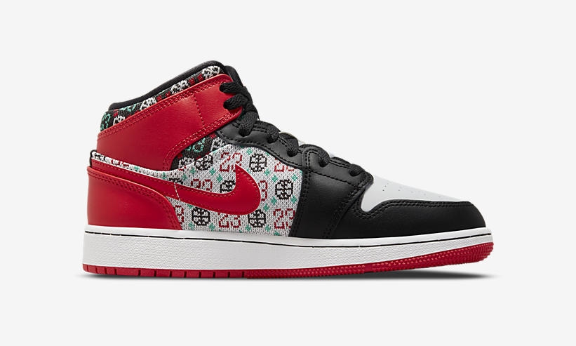 【国内 12/1 発売】ナイキ GS エア ジョーダン 1 ミッド “クリスマスセーター” (NIKE GS AIR JORDAN 1 MID “Christmas Sweater”) [DM1208-150]