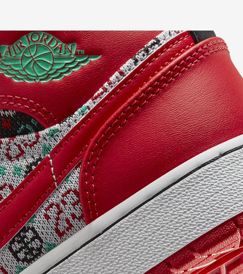 【国内 12/1 発売】ナイキ GS エア ジョーダン 1 ミッド “クリスマスセーター” (NIKE GS AIR JORDAN 1 MID “Christmas Sweater”) [DM1208-150]