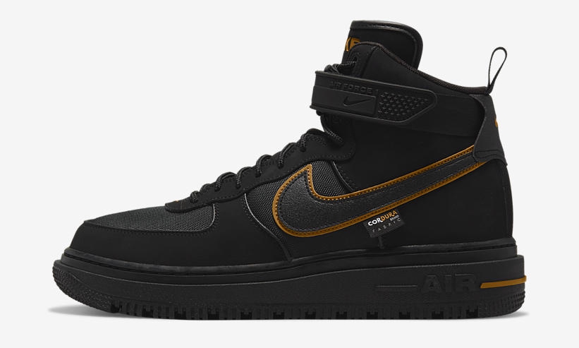 2021年 発売予定！ナイキ エア フォース 1 ブーツ “コーデュラ/ブラック/メタリックゴールド” (NIKE AIR FORCE 1 BOOT “CORDURA/Black/University Gold”) [DO6702-001]