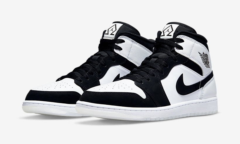 2021年 発売予定！ナイキ エア ジョーダン 1 ミッド “ダイアモンド/ブラック/ホワイト" (NIKE AIR JORDAN 1 MID “Diamond/Black/White”) [DH6933-100]