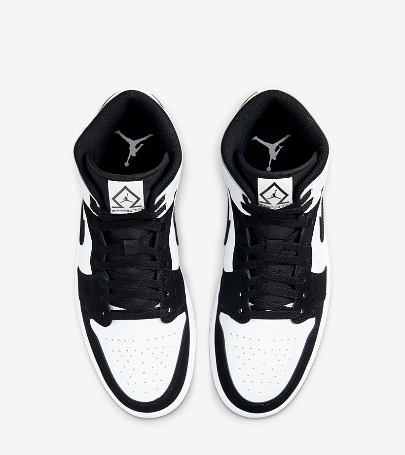 【国内 2/8 発売予定】ナイキ エア ジョーダン 1 ミッド “ダイアモンド/ブラック/ホワイト” (NIKE AIR JORDAN 1 MID “Diamond/Black/White”) [DH6933-100]