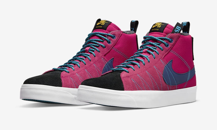 2021年 発売予定！ナイキ SB ズーム ブレーザー ミッド プレミアム “ベリーレッド/ブルー” (NIKE SB ZOOM BLAZER MID PREMIUM “Acclimate Pack/Berry Red/Blue”) [DC8903-600]