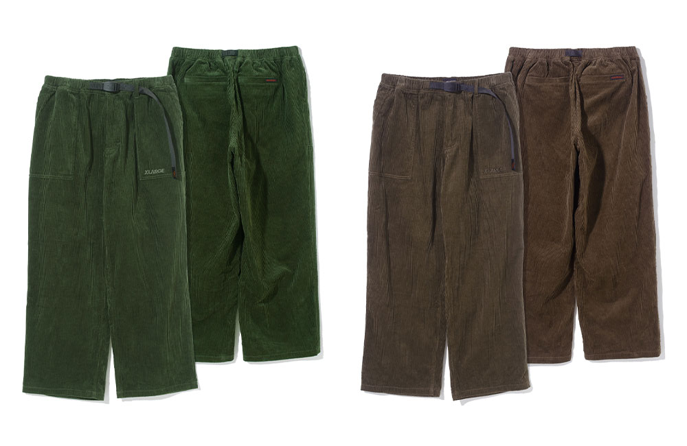 XLARGE × GRAMICCI 新作「GRAMICCI CORDUROY EASY PANTS」が11/27 発売 (エクストララージ グラミチ)