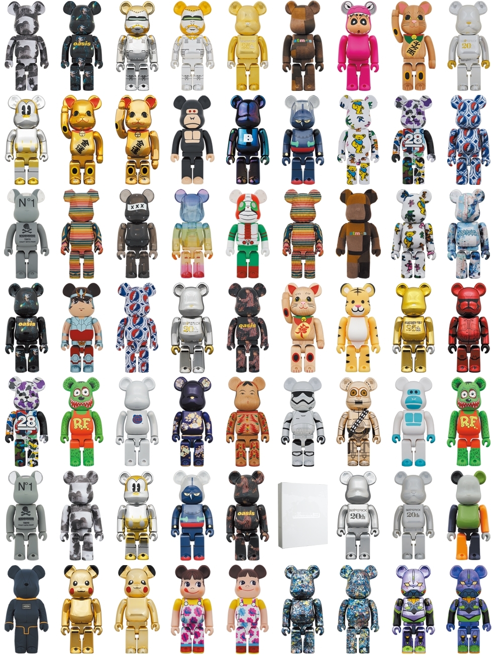 BE@RBRICK 20周年記念モデル、BAPE、FRAGMENT、PORTER、STARWARS、GOD SELECTION XXX、など、受注生産/限定販売ベアブリック 2021年11月度 (BE@RBRICK)