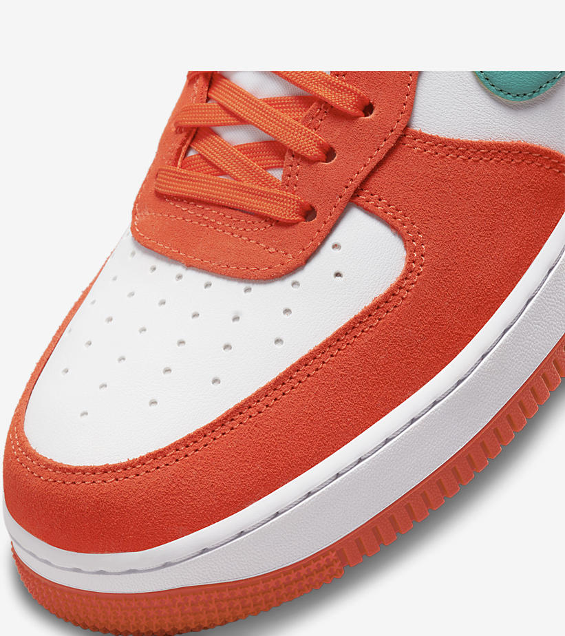 2021年 発売予定！ナイキ エア フォース1 07 ロー “アスレチッククラブ/オレンジ/ティール” (NIKE AIR FORCE 1 07 LOW “Athletic Club/Orange/Teal”) [DH7568-800]