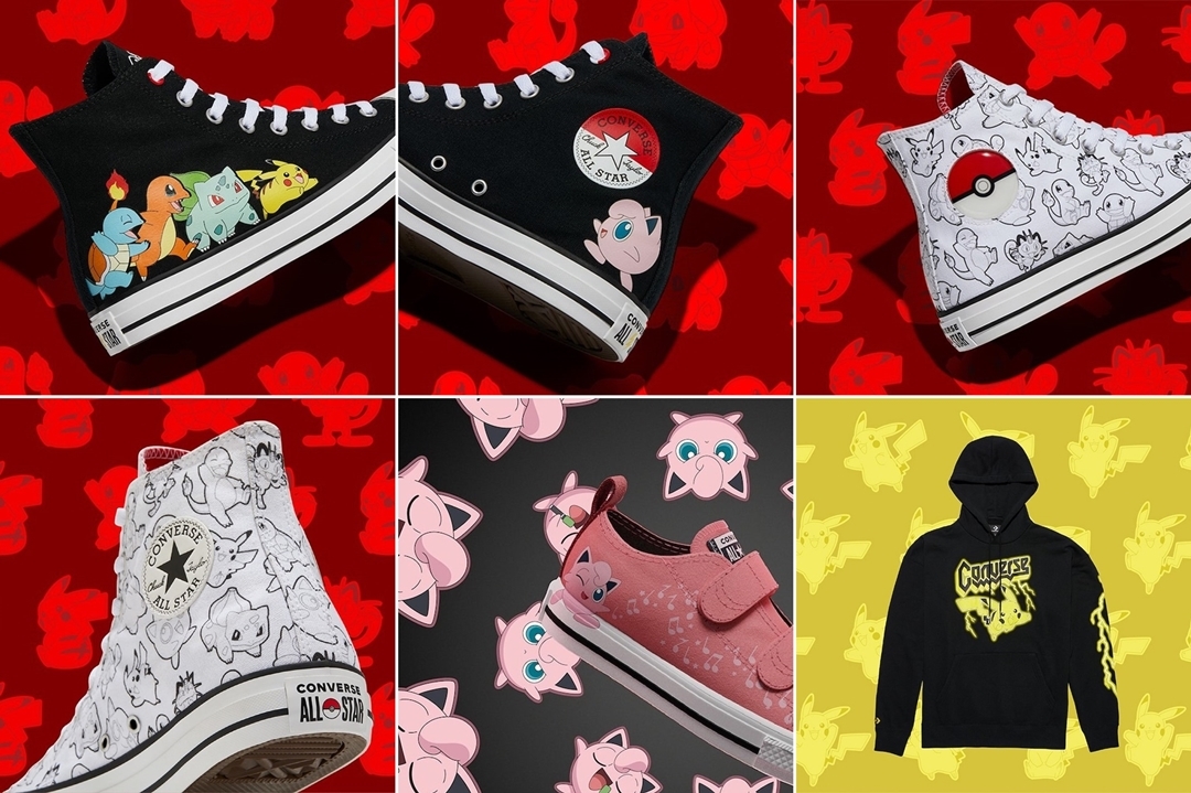 ポケモン × コンバース チャックテイラー コレクションが海外 12/10 発売 (Pokémon CONVERSE Chuck Taylor Collection)