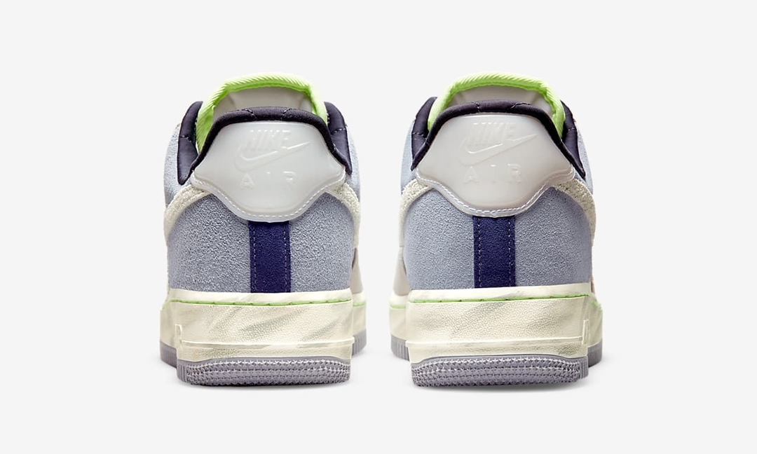 ナイキ ウィメンズ エア フォース 1 07 ロー LX “マウンテンホワイト/グレースレートブルー” (NIKE WMNS AIR FORCE 1 07 LOW LX “Mountain White/Grey Slate Blue”) [DO2339-114]