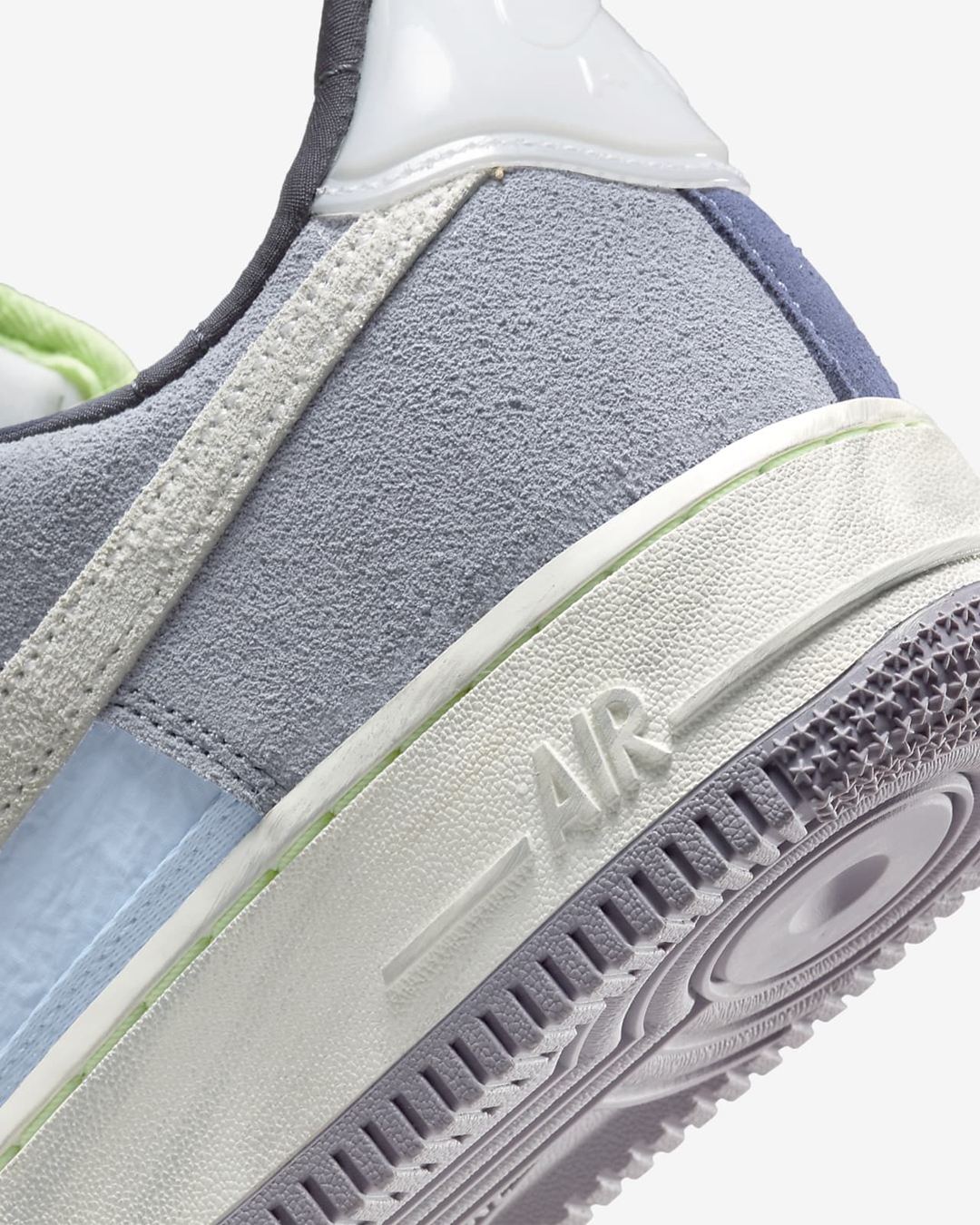 ナイキ ウィメンズ エア フォース 1 07 ロー LX “マウンテンホワイト/グレースレートブルー” (NIKE WMNS AIR FORCE 1 07 LOW LX “Mountain White/Grey Slate Blue”) [DO2339-114]