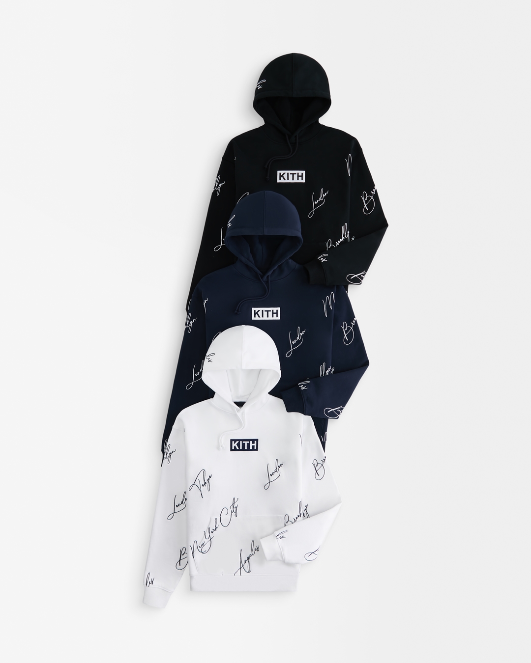 Kith City Script Hoodie  Lサイズ/ネイビー