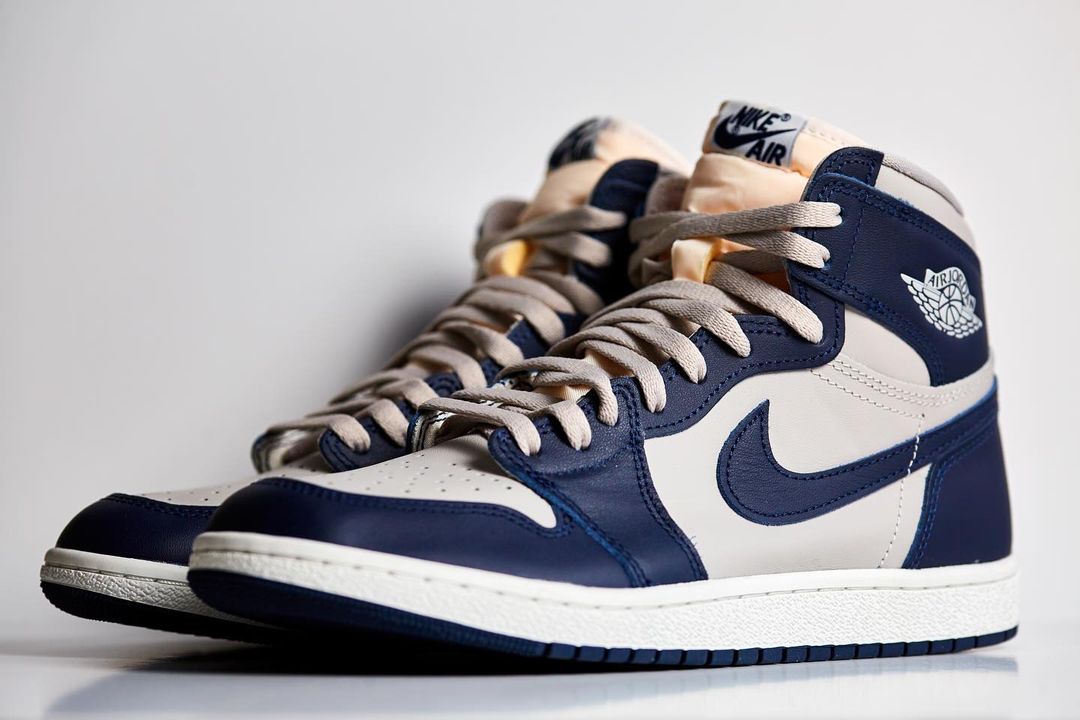 NIKE ナイキ AIR JORDAN 1 HIGH 85 GEORGETOWN BQ4422-400 エアジョーダン1 ハイ 85 ジョージタウン ハイカットスニーカー US10/28cm グレー/ネイビー