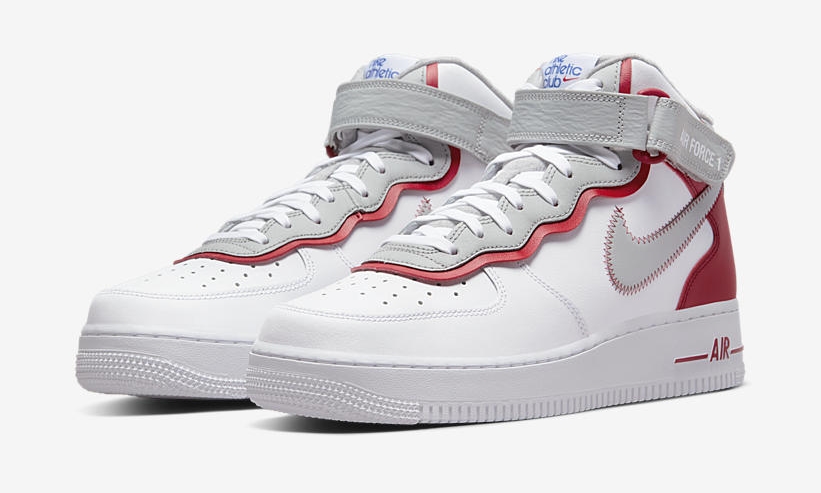 2021年 発売予定！ナイキ エア フォース 1 ミッド “アスレチッククラブ/ホワイト/レッド” (NIKE AIR FORCE 1 MID “Athletic Club/White/Red”) [DH7451-100]