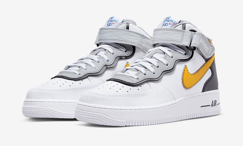 2021年 発売予定！ナイキ エア フォース 1 ミッド "アスレチッククラブ/ホワイト/イエロー" (NIKE AIR FORCE 1 MID “Athletic Club/White/Yellow”) [DH7451-101]