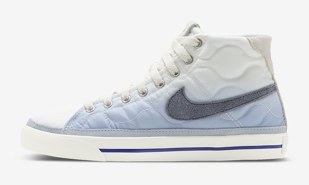 ナイキ ウィメンズ コート レガシー ミッド “マウンテンホワイト/ライトオードナンスブルー” (NIKE WMNS COURT LEGACY MID “Mountain White/Light Ordnance Blue”) [DO2340-914]