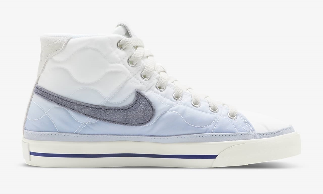 ナイキ ウィメンズ コート レガシー ミッド “マウンテンホワイト/ライトオードナンスブルー” (NIKE WMNS COURT LEGACY MID “Mountain White/Light Ordnance Blue”) [DO2340-914]