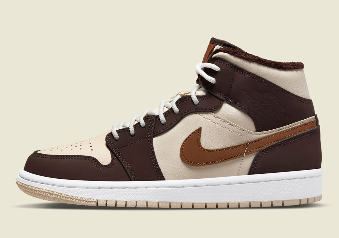 海外 3/30 発売予定！ナイキ エア ジョーダン 1 ミッド “フリース/ブラウン/ベージュ” (NIKE AIR JORDAN 1 MID “Fleece/Brown/Beige”) [DO6699-200]