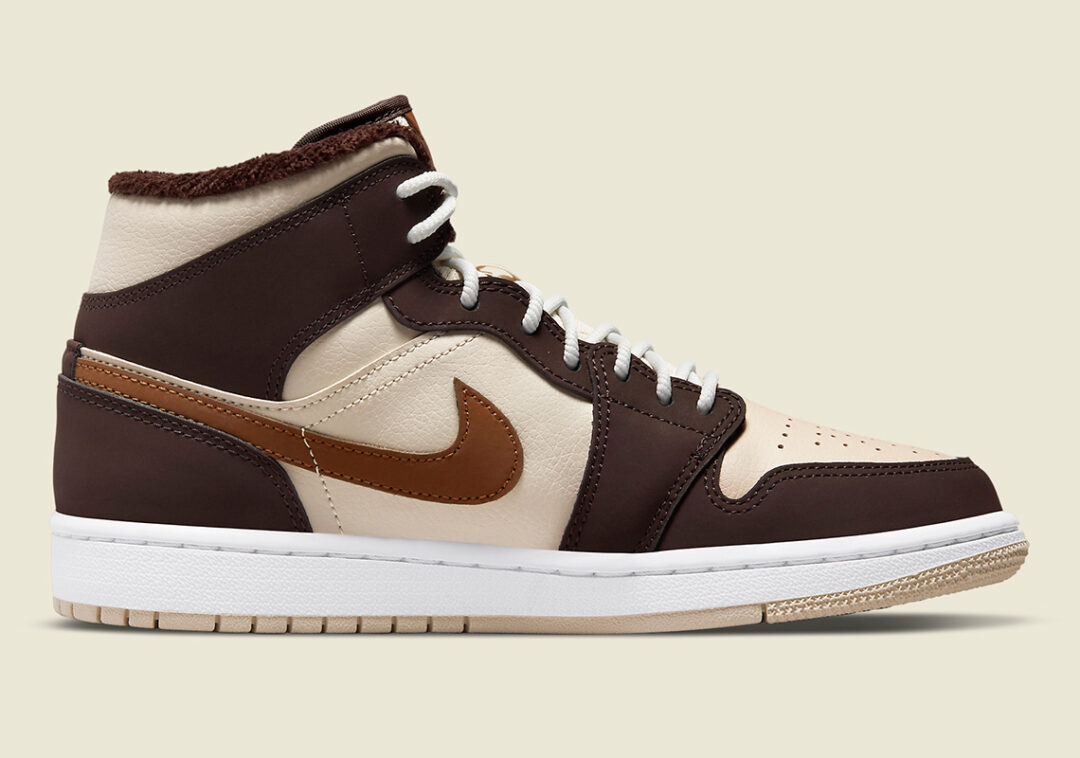 海外 3/30 発売予定！ナイキ エア ジョーダン 1 ミッド “フリース/ブラウン/ベージュ” (NIKE AIR JORDAN 1 MID “Fleece/Brown/Beige”) [DO6699-200]