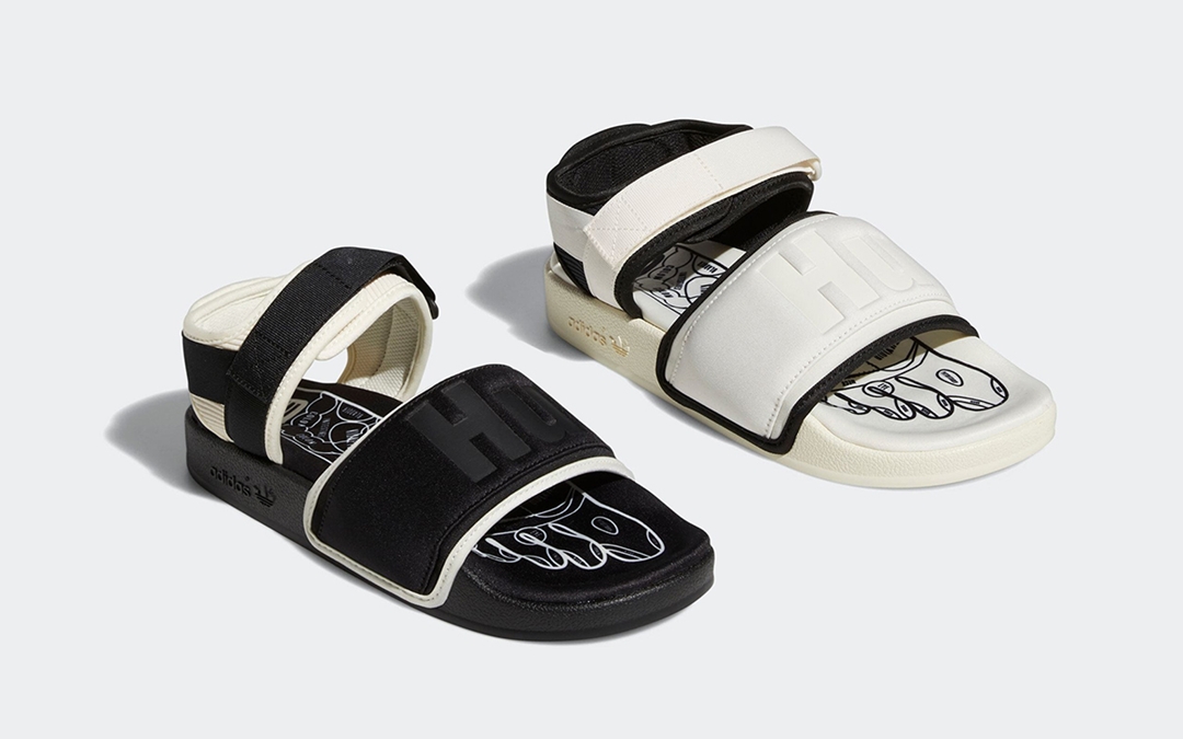 【国内 12/23 発売】Pharrell Williams x adidas Originals Humanrace ADILETTE 2.0 “White/Black” (ファレル・ウィリアムス アディダス オリジナルス ヒューマンレース アディレッタ 2.0 “ホワイト/ブラック”) [GY1847/GZ1891/GZ1892]