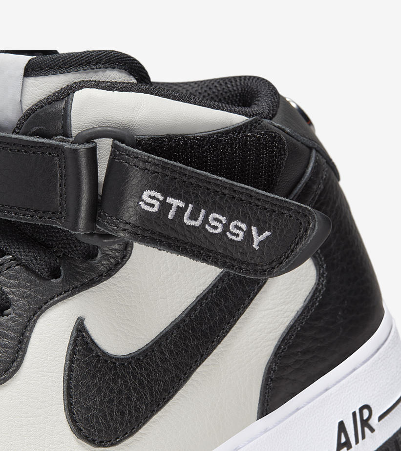 【国内 5/14、5/19 発売】ステューシー × ナイキ エア フォース 1 ミッド (STUSSY NIKE AIR FORCE 1 MID) [DJ7840-001/DJ7840-002/DN4158-002/DN4160-002]