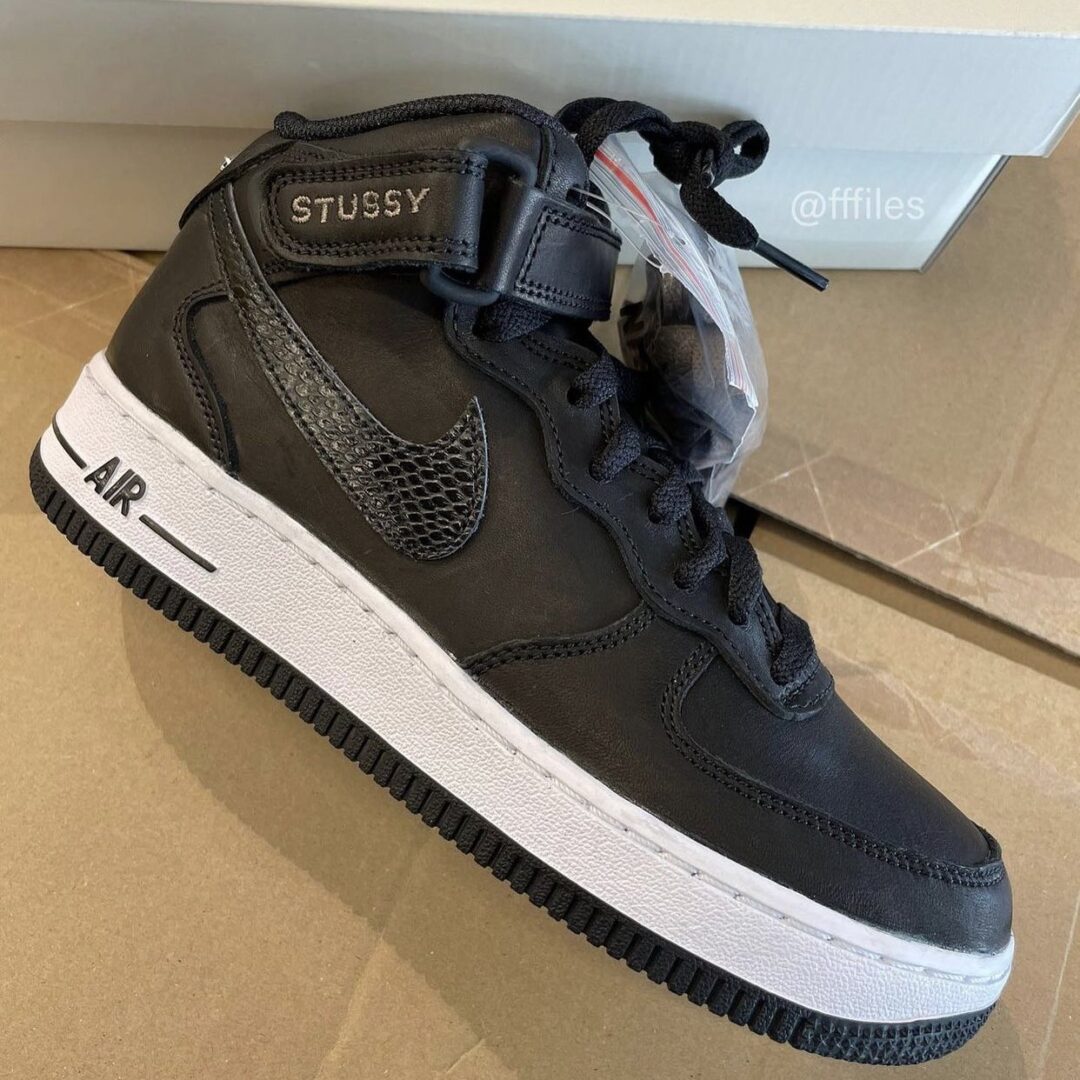 ナイキ ×ステューシー/STUSSY Air Force 1 Mid DJ7840-002 エアフォース1ミッドスニーカー メンズ 24cm