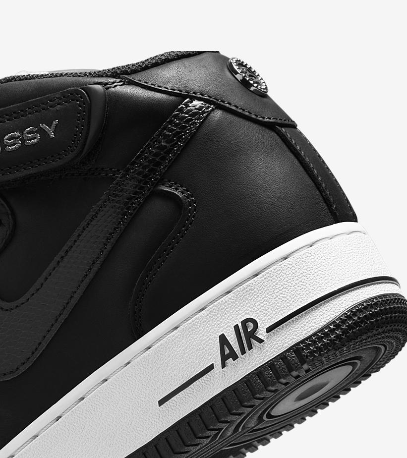 【国内 5/14、5/19 発売】ステューシー × ナイキ エア フォース 1 ミッド (STUSSY NIKE AIR FORCE 1 MID) [DJ7840-001/DJ7840-002/DN4158-002/DN4160-002]