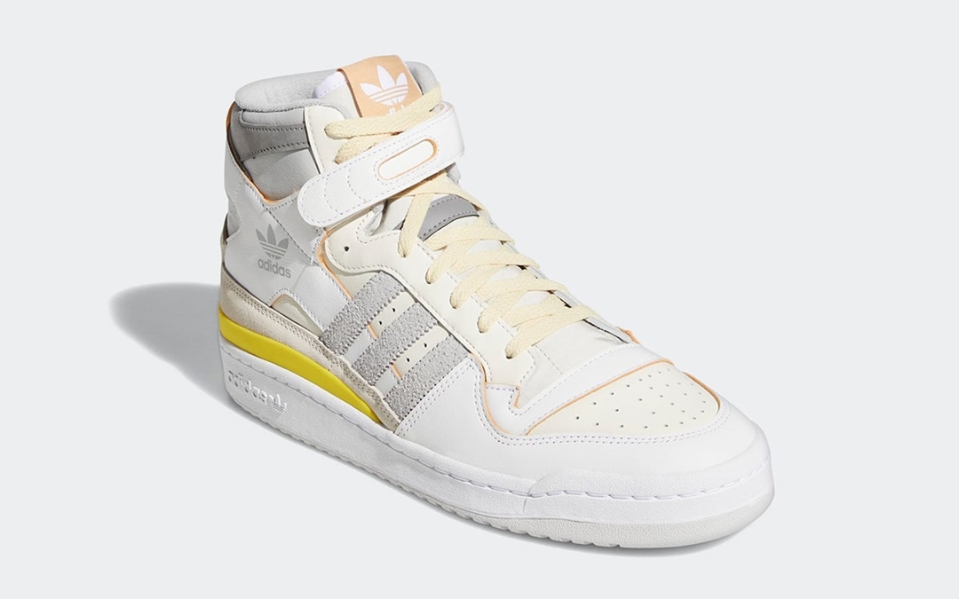 【国内 2/28 発売】adidas Originals FORUM 84 HI “White/Grey/Yellow” (アディダス オリジナルス フォーラム 84 ハイ “ホワイト/グレー/イエロー”) [GY5727]