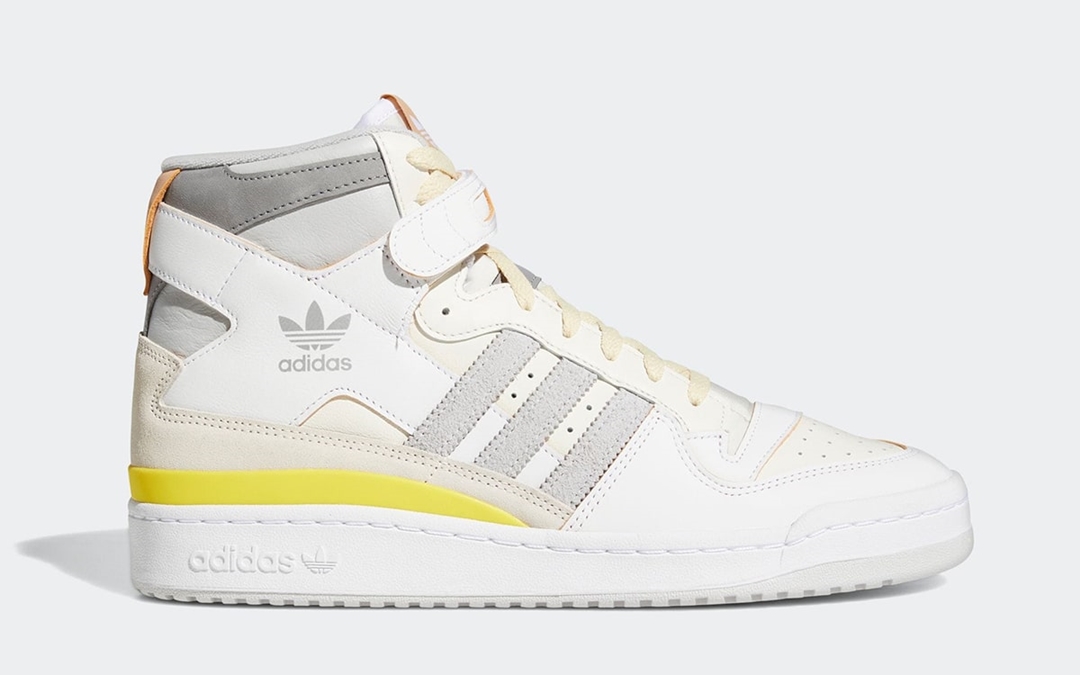 【国内 2/28 発売】adidas Originals FORUM 84 HI “White/Grey/Yellow” (アディダス オリジナルス フォーラム 84 ハイ “ホワイト/グレー/イエロー”) [GY5727]