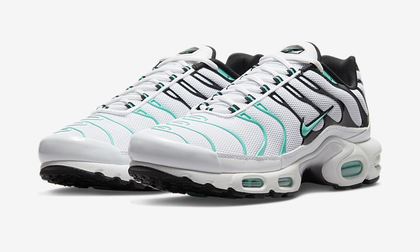 国内 atmos 限定！ナイキ エア マックス プラス “ホワイト/ハイパージェイド/ブラック” (NIKE AIR MAX PLUS “White/Hyper Jade/Black”) [DH4776-001]