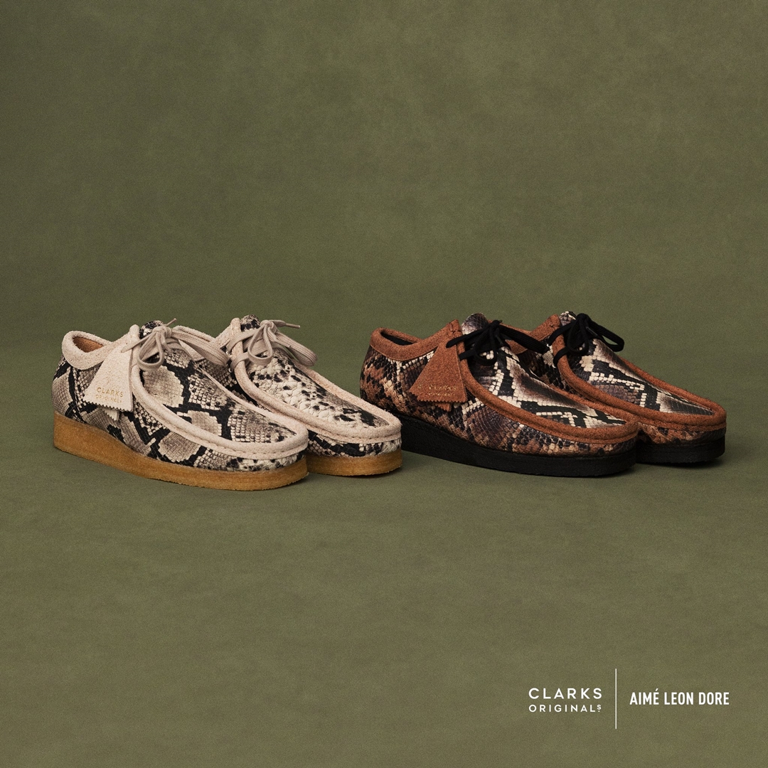 12/10 発売！クラークス × エメ レオン ドレ ワラビー “パイソン” (Clarks Originals × Aimé Leon Dore Wallabee “Python”)