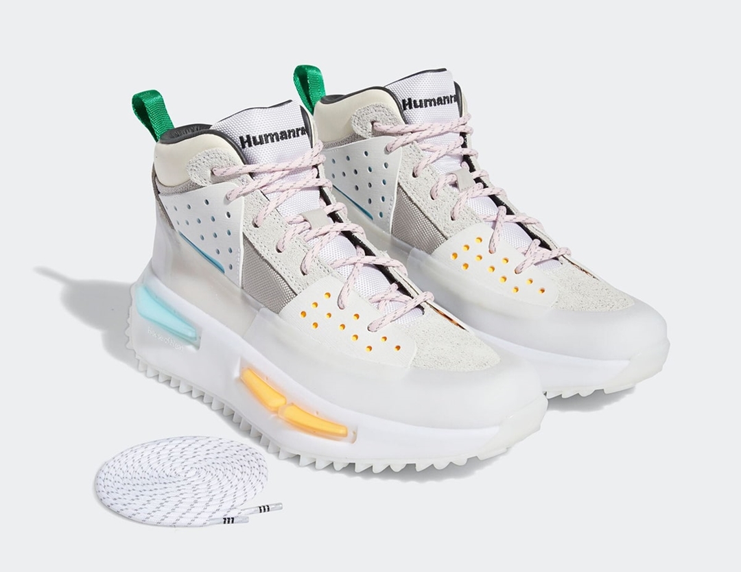 【国内 4/23 発売】Pharrell Williams × adidas Originals HU NMD_S1 RYAT “White” (ファレル・ウィリアムス アディダス オリジナルス エヌエムディ “ホワイト”) [GV6640]