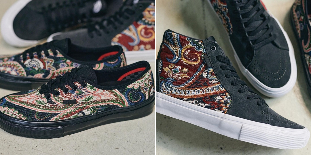 Vans Store Harajuku 限定販売中！ジャカード織りのVANS SKATE AUTHETIC/SKATE SK8-HI “PAISLEY PACK” (バンズ スケート オーセンティック/スケートハイ)