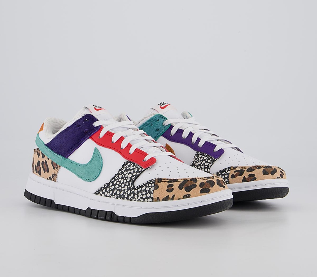 【国内 2/22 発売】ナイキ ウィメンズ ダンク ロー SE “サファリミックス/ミスマッチ” (NIKE WMNS DUNK LOW SE “Safari Mix/Mismatch”) [DN3866-100]