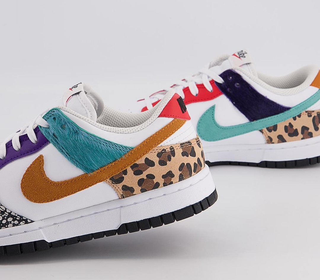 【国内 2/22 発売】ナイキ ウィメンズ ダンク ロー SE “サファリミックス/ミスマッチ” (NIKE WMNS DUNK LOW SE “Safari Mix/Mismatch”) [DN3866-100]