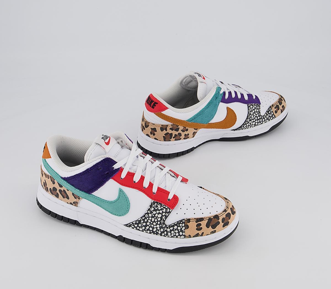 【国内 2/22 発売】ナイキ ウィメンズ ダンク ロー SE “サファリミックス/ミスマッチ” (NIKE WMNS DUNK LOW SE “Safari Mix/Mismatch”) [DN3866-100]