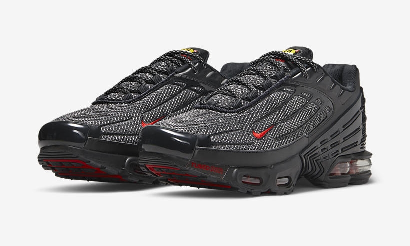 2021/22年 発売予定！ナイキ エア マックス プラス 3 “ブラック/ホワイト/レッド” (NIKE AIR MAX PLUS 3 “Black/White/Red”) [DO6385-002]